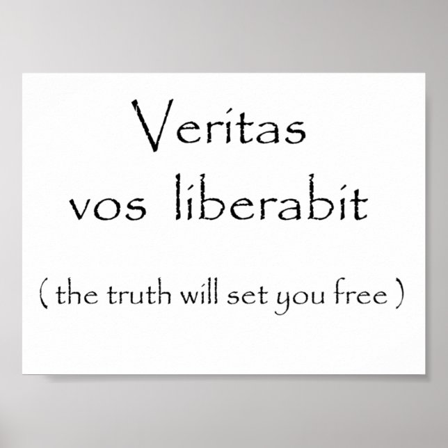Veritas vos liberabit-poster poster (Front)