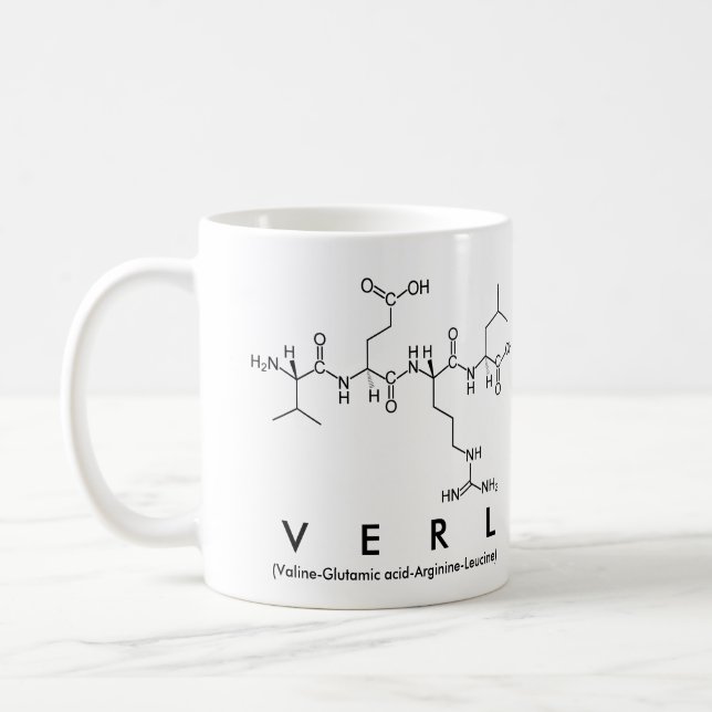 Verl peptide name mug (Left)