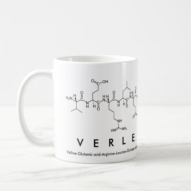 Verle peptide name mug (Left)