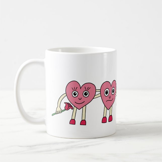 Verliebte Herzen Coffee Mug (Left)