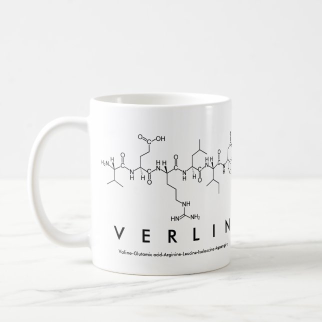 Verlin peptide name mug (Left)