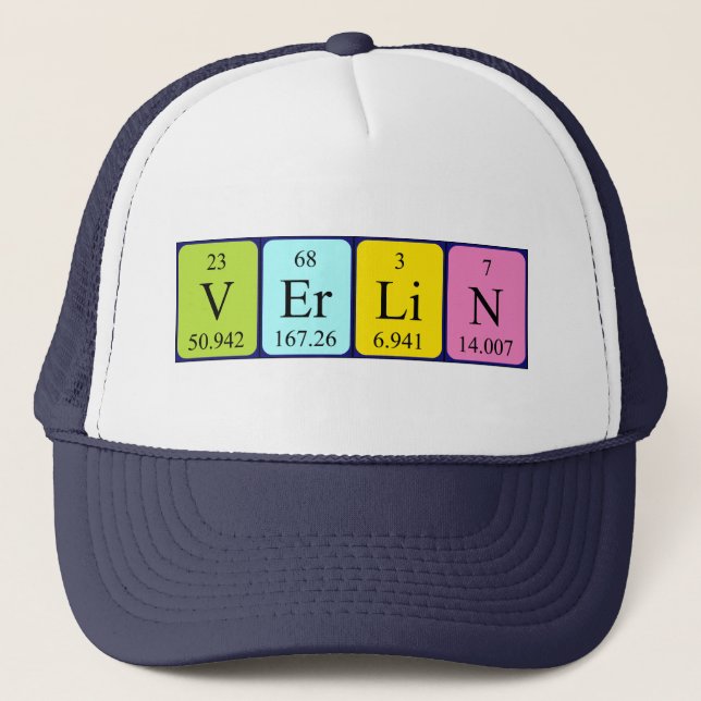 Verlin periodic table name hat (Front)