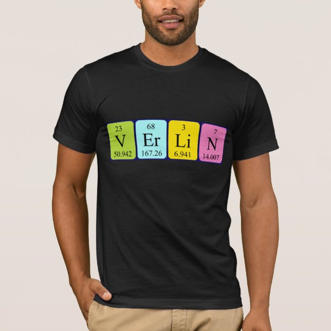 Verlin periodic table name shirt (Front)