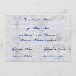 Vermählung Einladung zur Hochzeit Bekanntgabe Enclosure Card