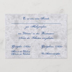 Vermählung Einladung zur Hochzeit Bekanntgabe Enclosure Card