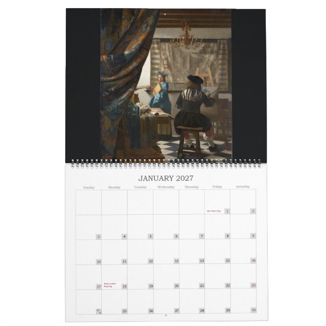 Vermeer 2016 Huge Calendar (Jan 2027)