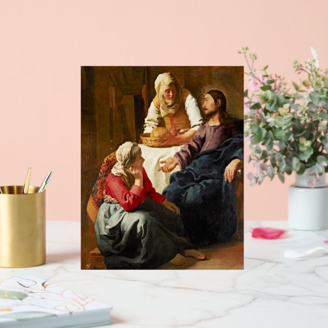 Vermeer - Christ in the House of Martha and Mary Acrylic Sign (Wedding)