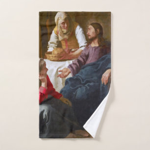 Vermeer - Christ in the House of Martha and Mary Hand Towel