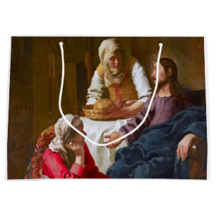 Vermeer - Christ in the House of Martha and Mary Large Gift Bag