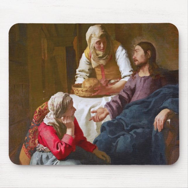 Vermeer - Christ in the House of Martha and Mary Mouse Mat (Front)