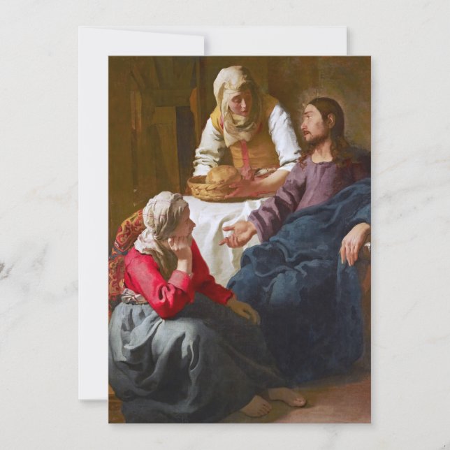 Vermeer - Christ in the House of Martha and Mary Thank You Card (Front)