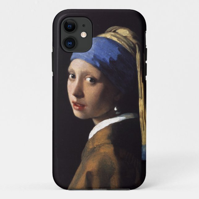 Vermeer Girl Pearl Earring Masterpiece Painting Case-Mate iPhone Case (Back)