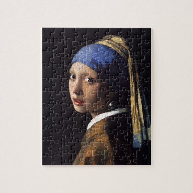 Vermeer Girl Pearl Earring Masterpiece Painting Jigsaw Puzzle (Vertical)