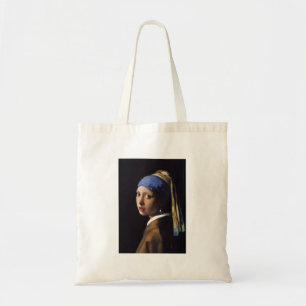 Vermeer Girl Pearl Earring Masterpiece Painting Tote Bag