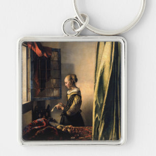 Vermeer - Girl Reading a Letter at an Open Window Key Ring