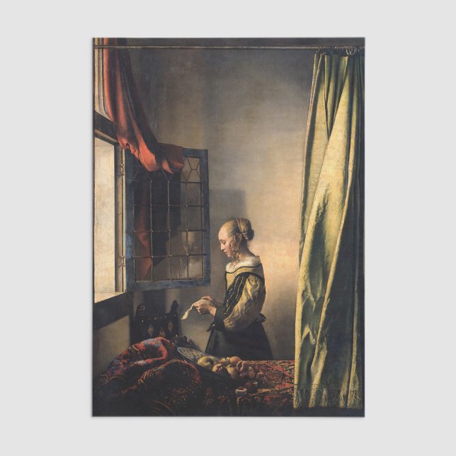 Vermeer - Girl Reading a Letter at an Open Window Tissue Paper (Creator Uploaded)