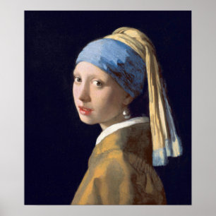 Vermeer - Girl With A Pearl Earring 1667 Poster