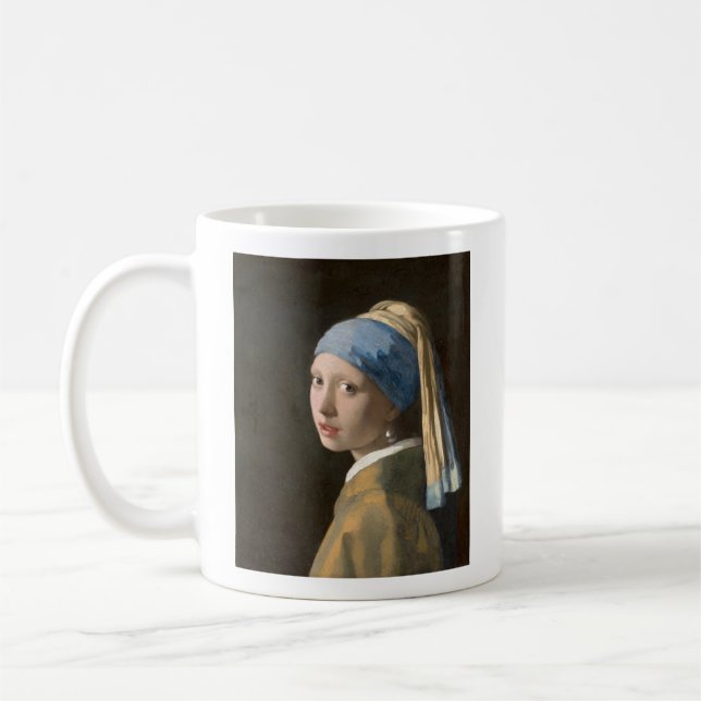 VERMEER Girl with a Pearl Earring Coffee Mug (Left)