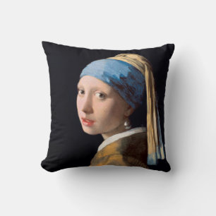 Vermeer Girl with Pearl Earring Cushion