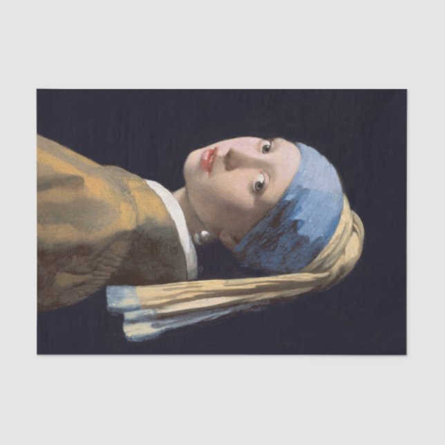 Vermeer Girl with Pearl Earring Tissue Paper (Front)
