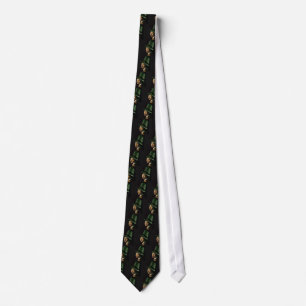 Vermeer Pearl Earring Clover St Patrick's Day Tie