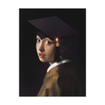 Vermeer Pearl Earring Graduation Grad Cap