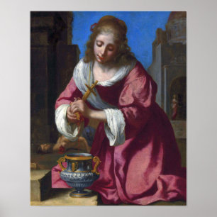 Vermeer - Saint Praxedis 1655 Poster