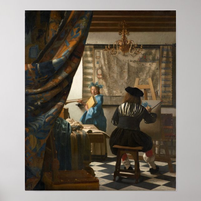 Vermeer - The Art Of Painting 1668 Poster (Front)