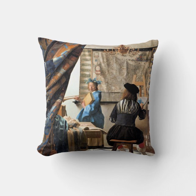 Vermeer - The Art of Painting Cushion (Front)