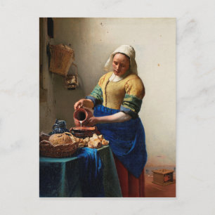 Vermeer - The Milkmaid Postcard