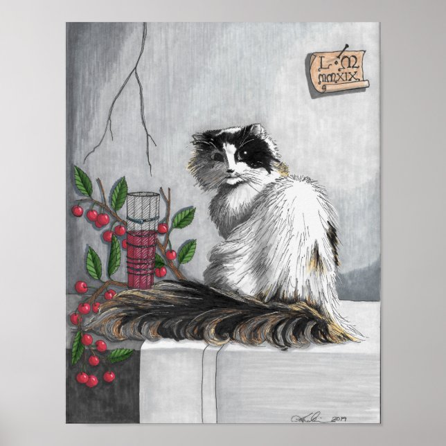 Vermeer's Cat (Kaylee) poster (Front)