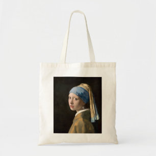Vermeer's Girl with a Pearl Earring Tote Bag