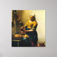Vermeer's Maidservant Pouring Milk (circa 1660)