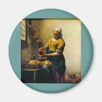 Vermeer's Maidservant Pouring Milk (circa 1660)