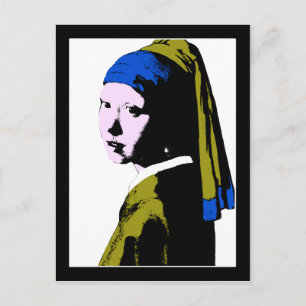 Vermeer's Pearl Earring  ala Postcard