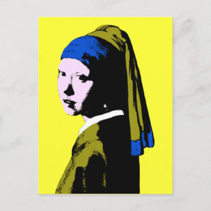 Vermeer's Pearl Earring  ala Postcard