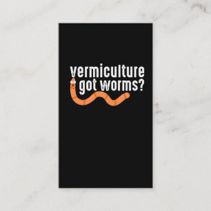 Vermiculture Compost Worm Farming Gardening Business Card