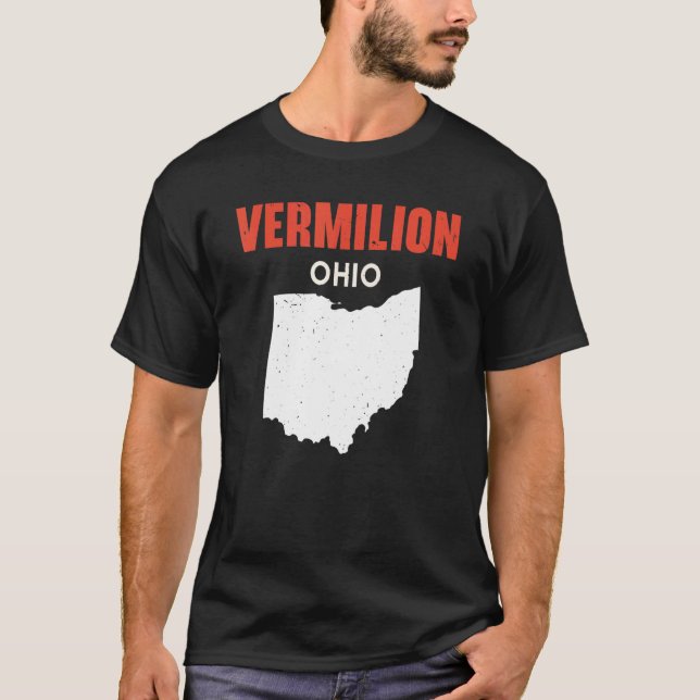 Vermilion Ohio USA State America Travel Ohioan T-Shirt (Front)