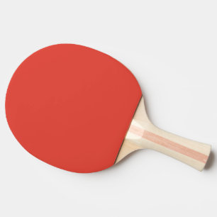 Vermilion Red Autumn Fall Season Solid Colour Ping Pong Paddle