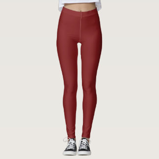 Vermilion Solid Plain Colour Leggings