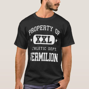 Vermilion XXL Athletic School Property T-Shirt