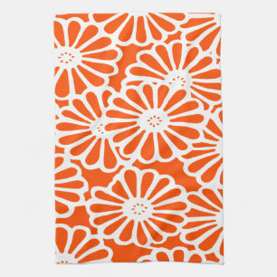 Vermillion Asian Moods Floral Tea Towel