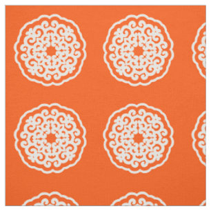 Vermillion Asian Moods Mandalla ~ small pattern Fabric
