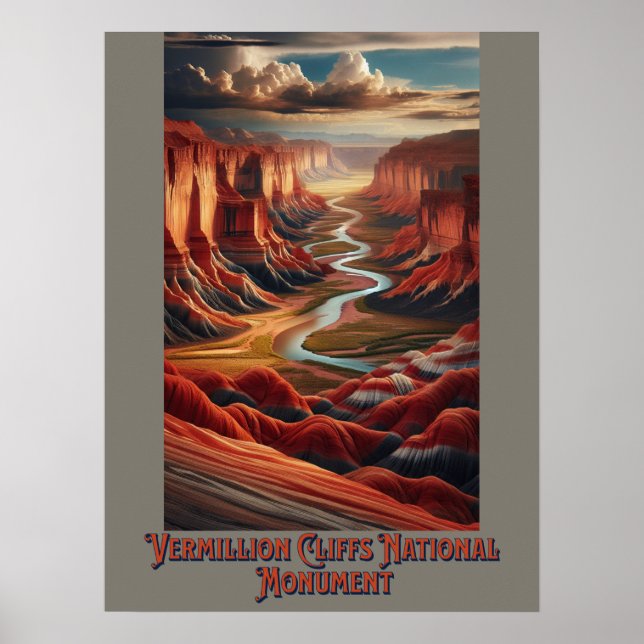 Vermillion Cliffs National Monument Poster (Front)