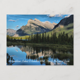 Vermillion Lake & Mt. Rundle Postcard