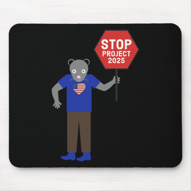 “vermin” Activist Stop Project 2025.  Mouse Mat (Front)
