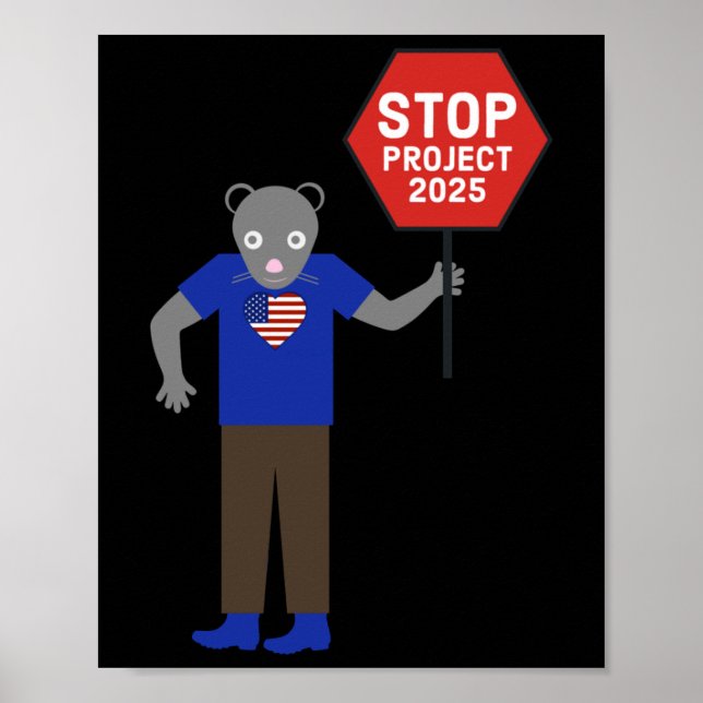 “vermin” Activist Stop Project 2025.  Poster (Front)