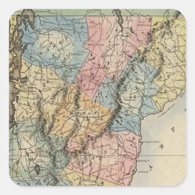Vermont 4 square sticker (Front)