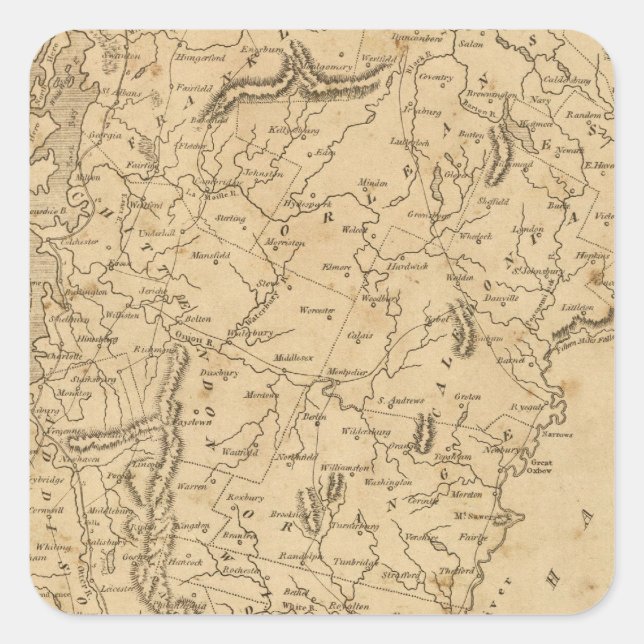 Vermont 5 square sticker (Front)