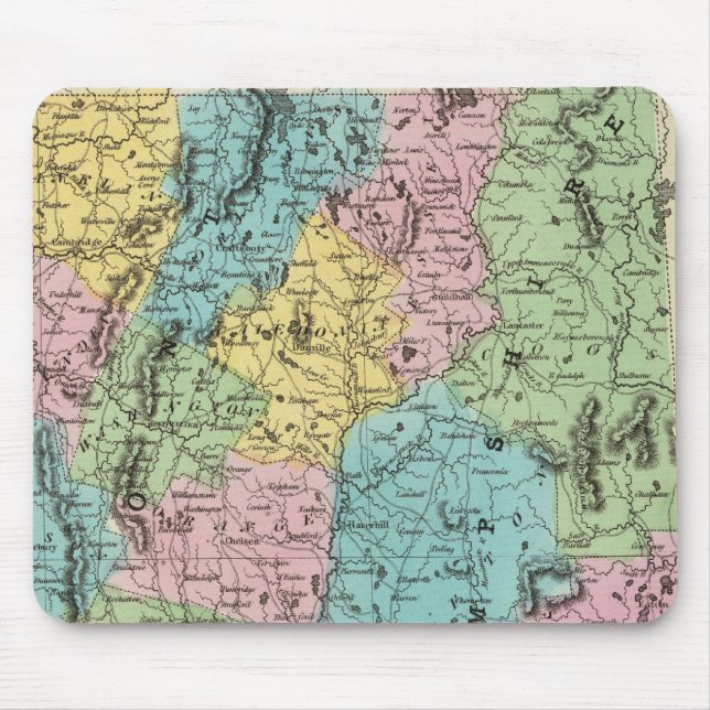 Vermont And New Hampshire Mouse Mat (Front)